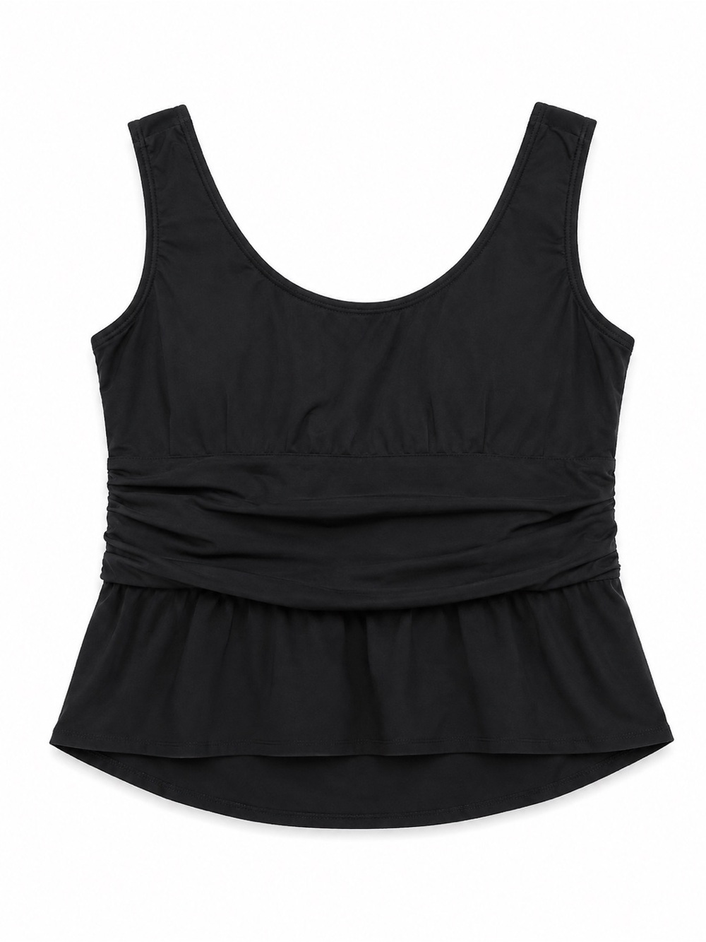Maggie Walt Vintage Y2K Ruched Peplum Corset Top Black M - Picture 3 of 7